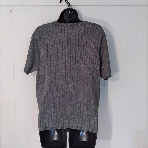 Kathie Lee Shimmer Gray Sweater - Picture 2 of 3